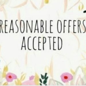 Reasonable offers welcome!